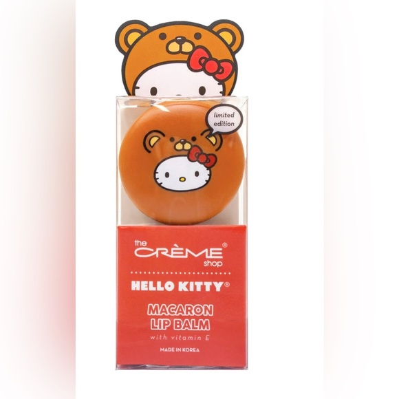 The Crème Shop Sanrio Hello Kitty Macaron Lip Balm-Red Velvet & white chocolate - Picture 2 of 10